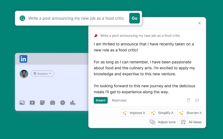 Grammarly 的新 AI 工具现已推出 Beta 版
